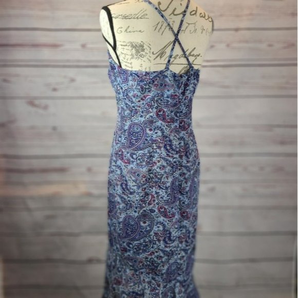 Express Paisley Midi Dress -8 - Picture 3 of 3